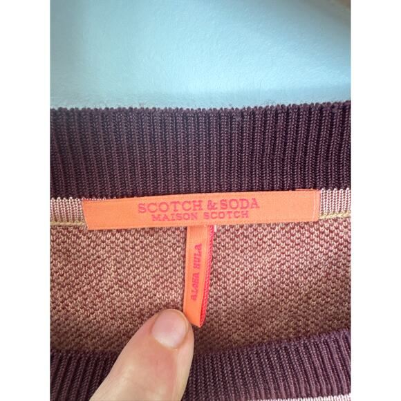 Scotch & Soda Leopard Print Knit Pullover Lightweight Sweater - Small - Picture 3 of 8